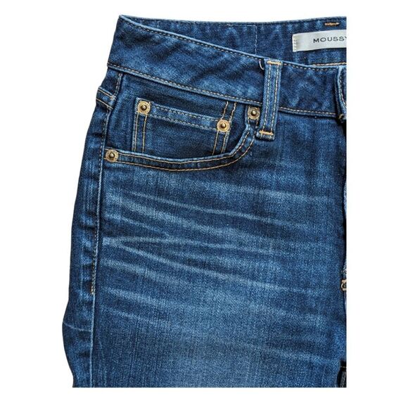 LIKE NEW MOUSSY Japan Women's Skinny Jeans Med Wash Size 25 - Picture 3 of 10